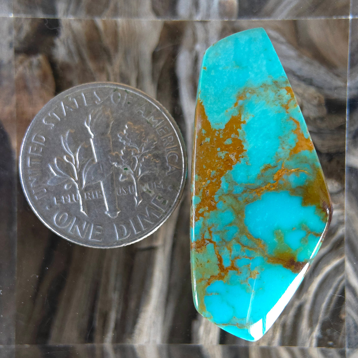 Stabilized Kingman Turquoise Freeform