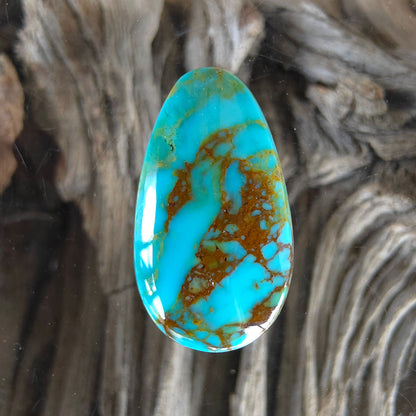 Stabilized Kingman Turquoise Pear-Shaped