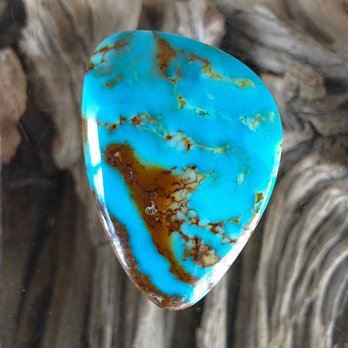 Stabilized Kingman Turquoise Freeform