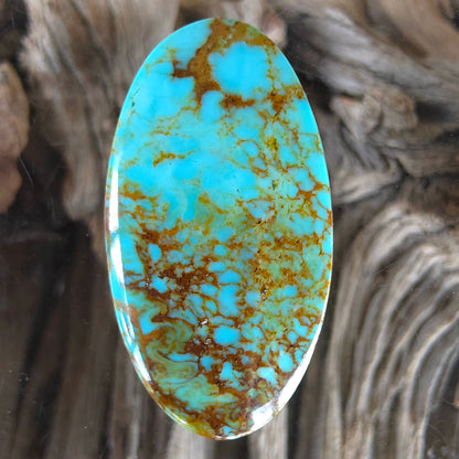 Stabilized Kingman Turquoise Oval
