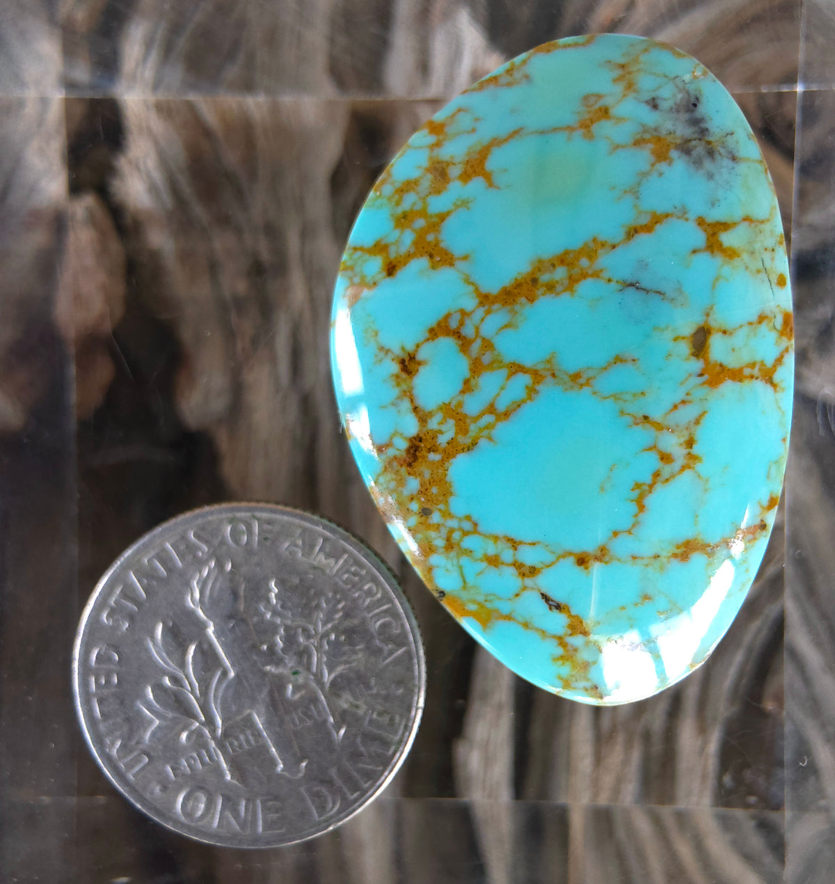 Stabilized Kingman Turquoise Freeform
