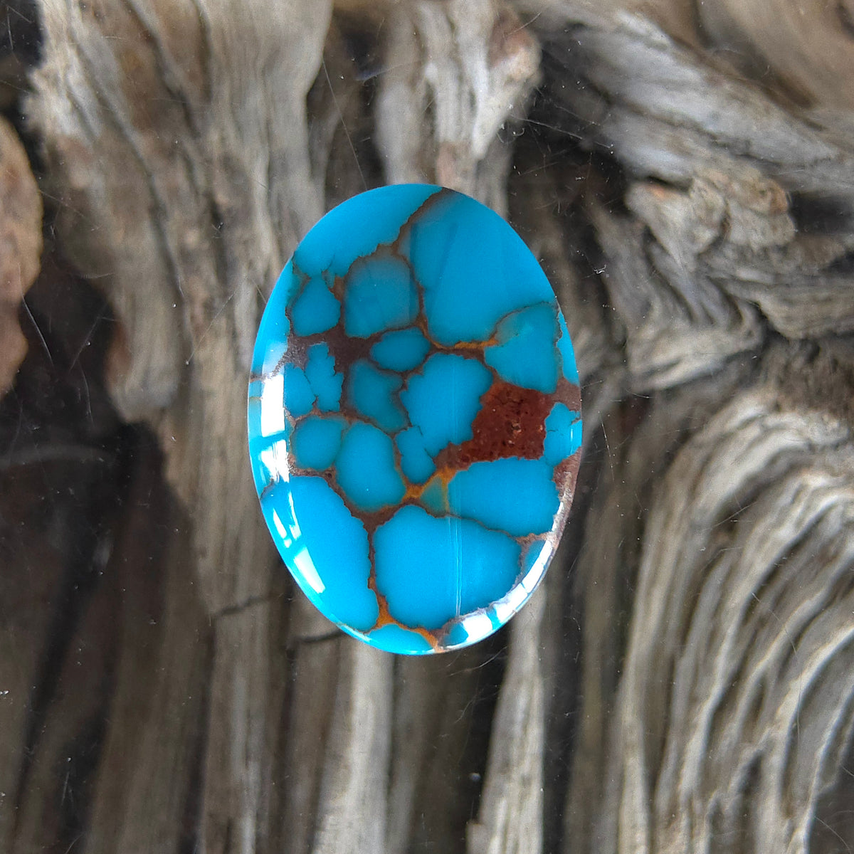 Stabilized Egyptian Prince Turquoise Oval