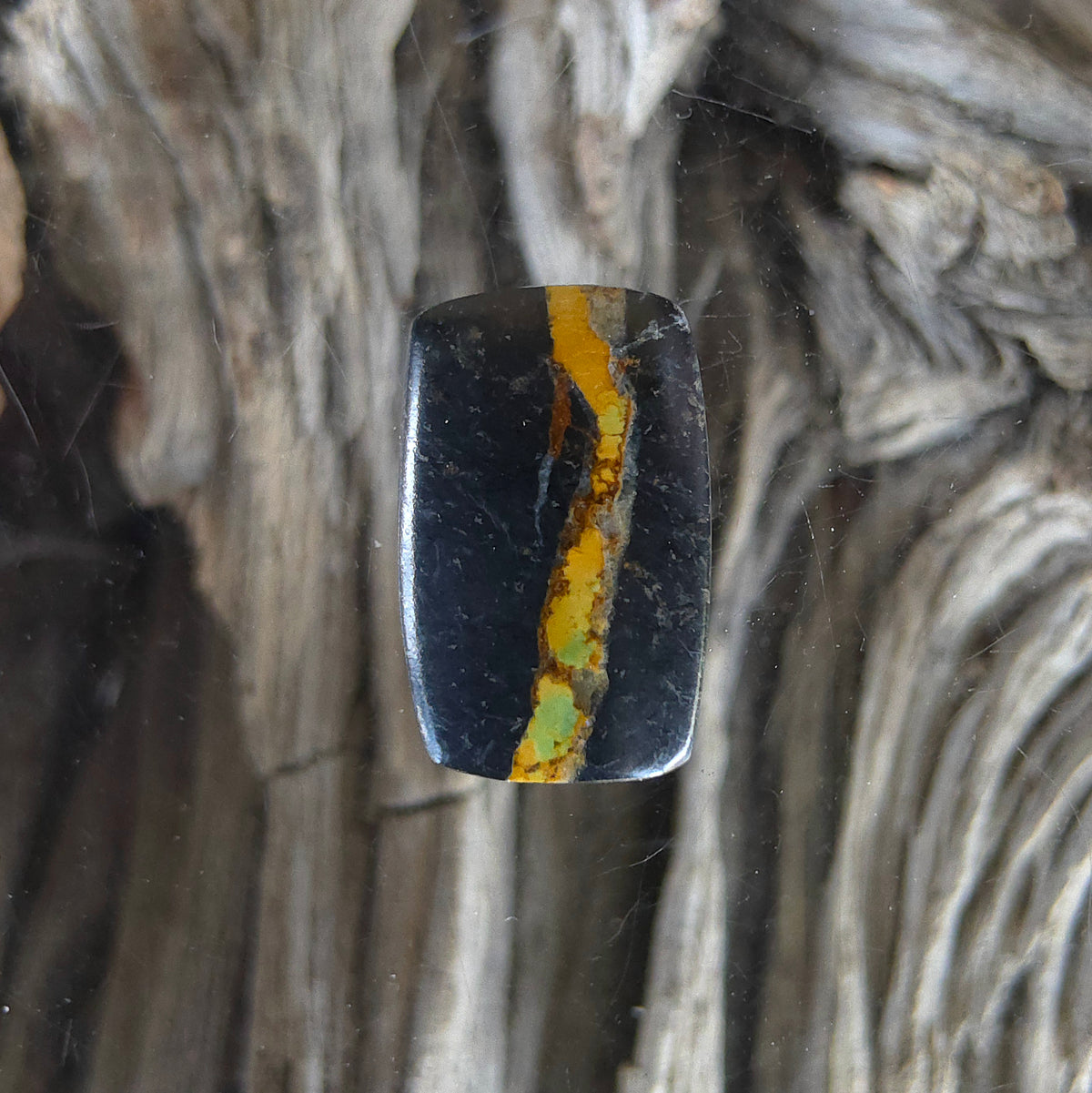 Natural Blackjack Turquoise Rectangular