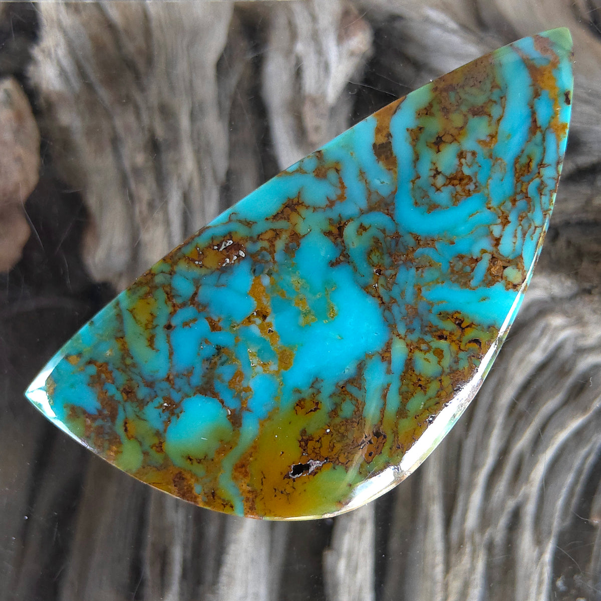 Stabilized Kingman Turquoise Freeform