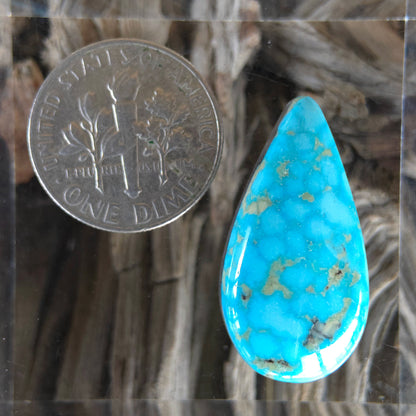 Natural Kingman Turquoise Pear-Shaped