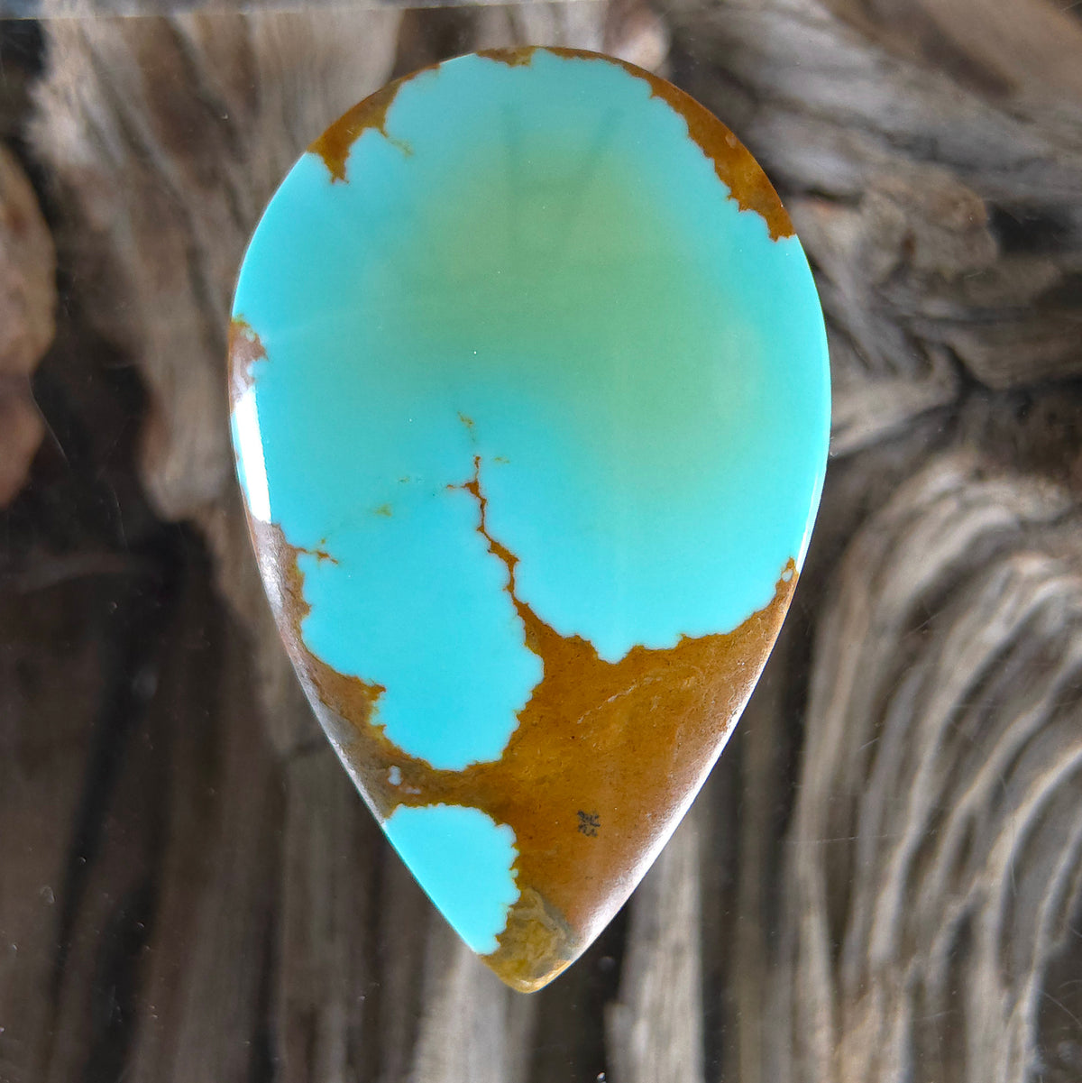 Stabilized Supernova Turquoise Pear-Shaped