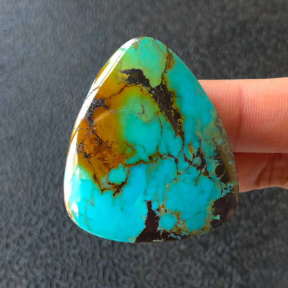 Stabilized Kingman Turquoise Triangular