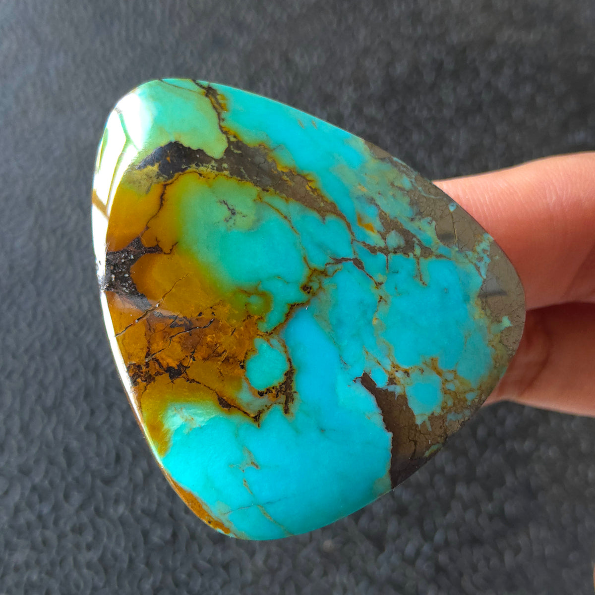Stabilized Kingman Turquoise Triangular