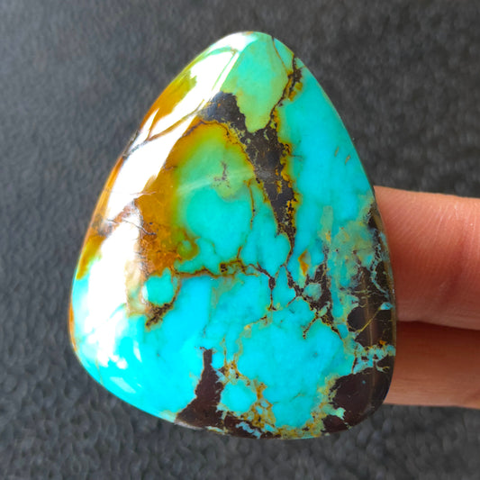 Stabilized Kingman Turquoise Triangular