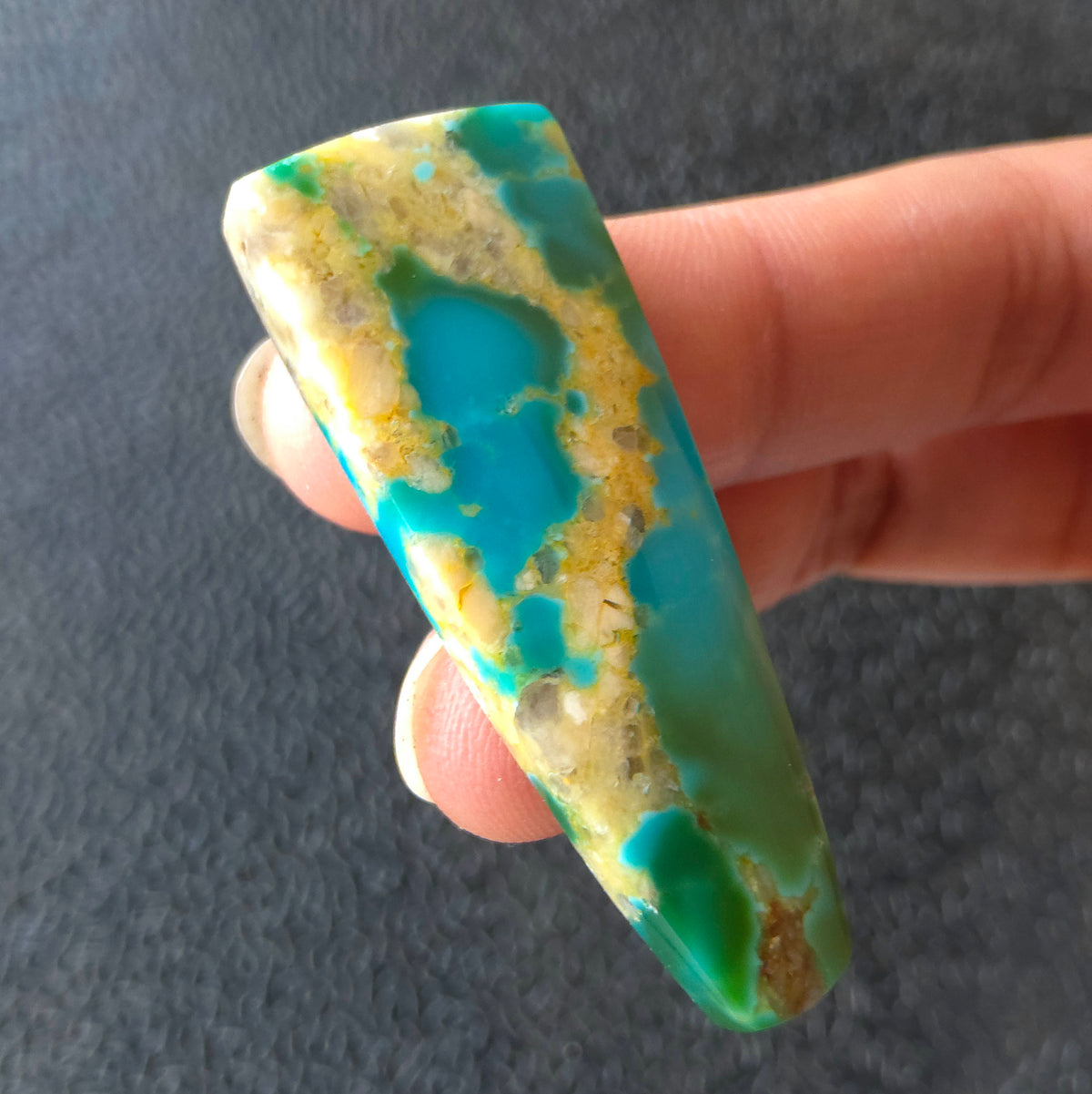 Stabilized Kingman Hardy Pit Turquoise Freeform