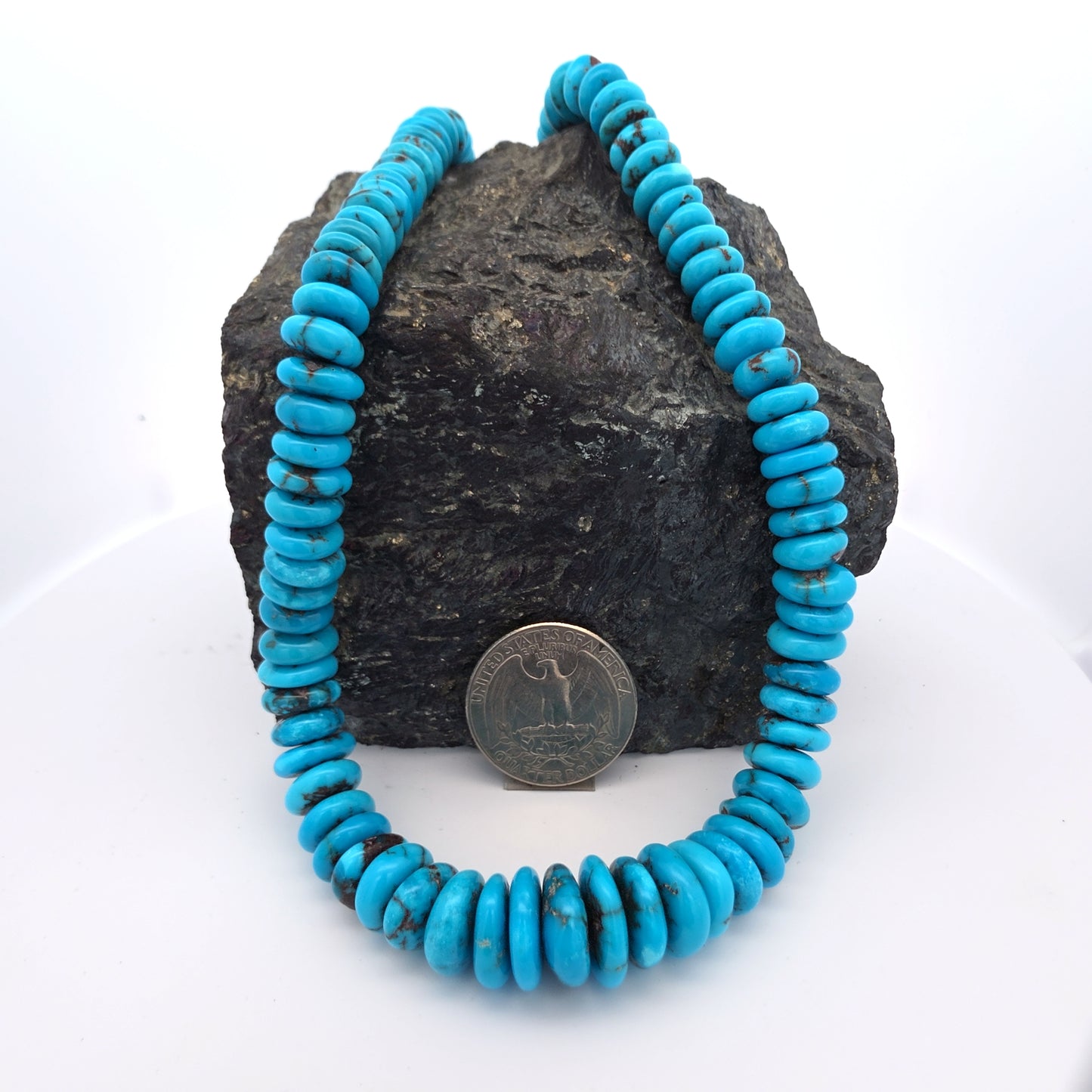 Stabilized Egyptian Prince Turquoise Flat Nuggets