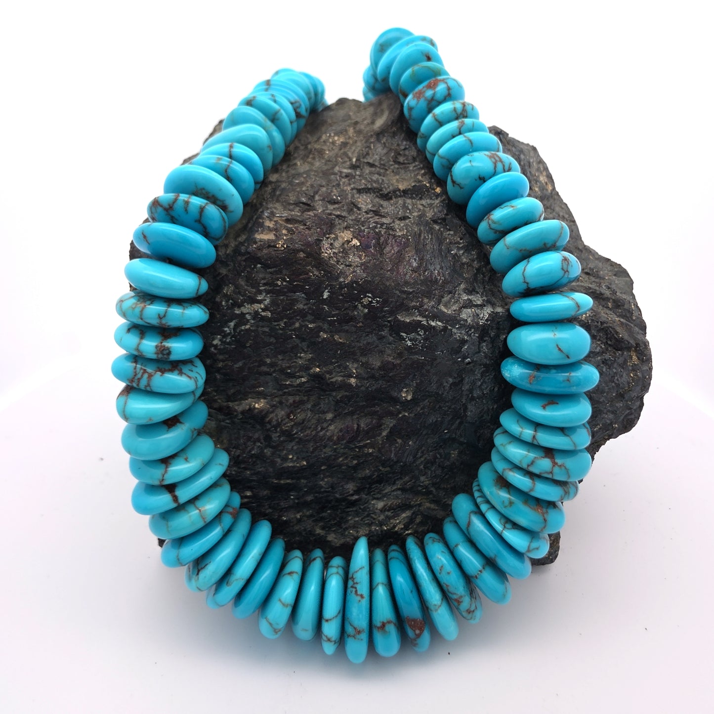 Stabilized Egyptian Prince Turquoise Flat Nuggets