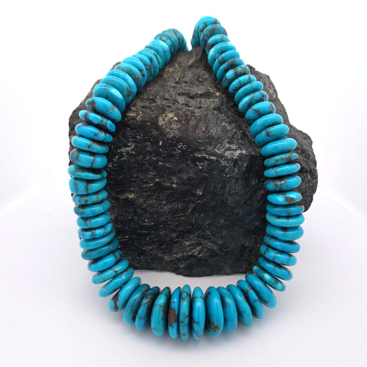 Stabilized Egyptian Prince Turquoise Flat Nuggets