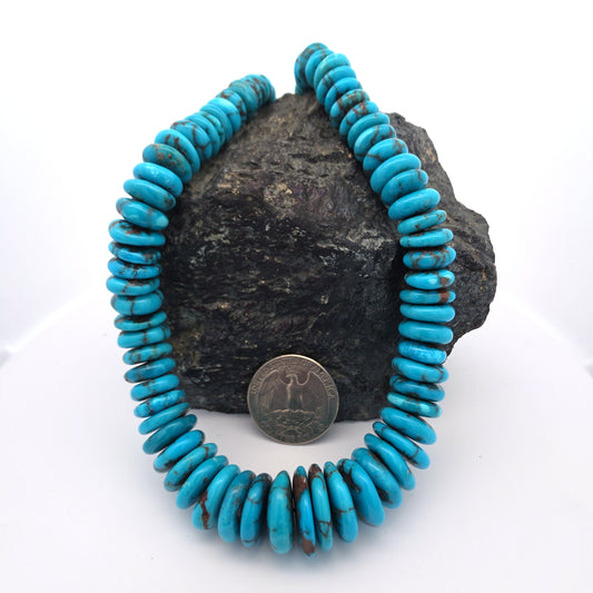 Stabilized Egyptian Prince Turquoise Flat Nuggets