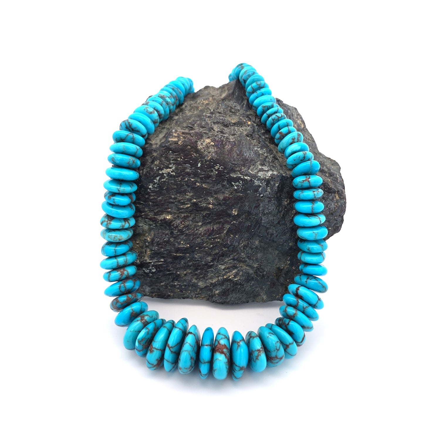 Stabilized Egyptian Prince Turquoise Flat Nuggets