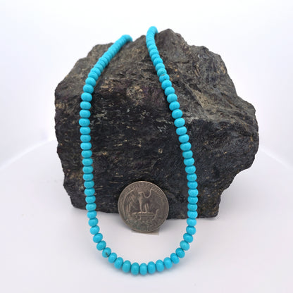 Stabilized Egyptian Prince Turquoise 4mm Beads