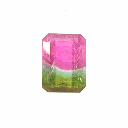 Brazilian Tourmaline (Watermelon) Rectangular Faceted Cut