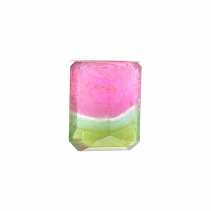 Brazilian Tourmaline (Watermelon) Rectangular Faceted Cut