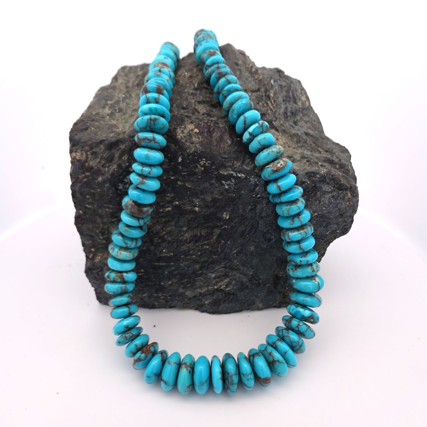 Stabilized Egyptian Prince Turquoise Flat Nuggets