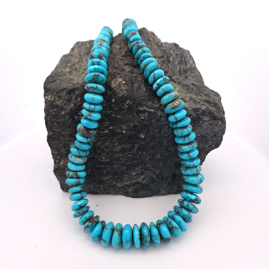 Stabilized Egyptian Prince Turquoise Flat Nuggets