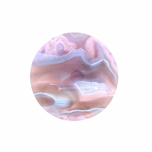 Natural Purple Chalcedony Round