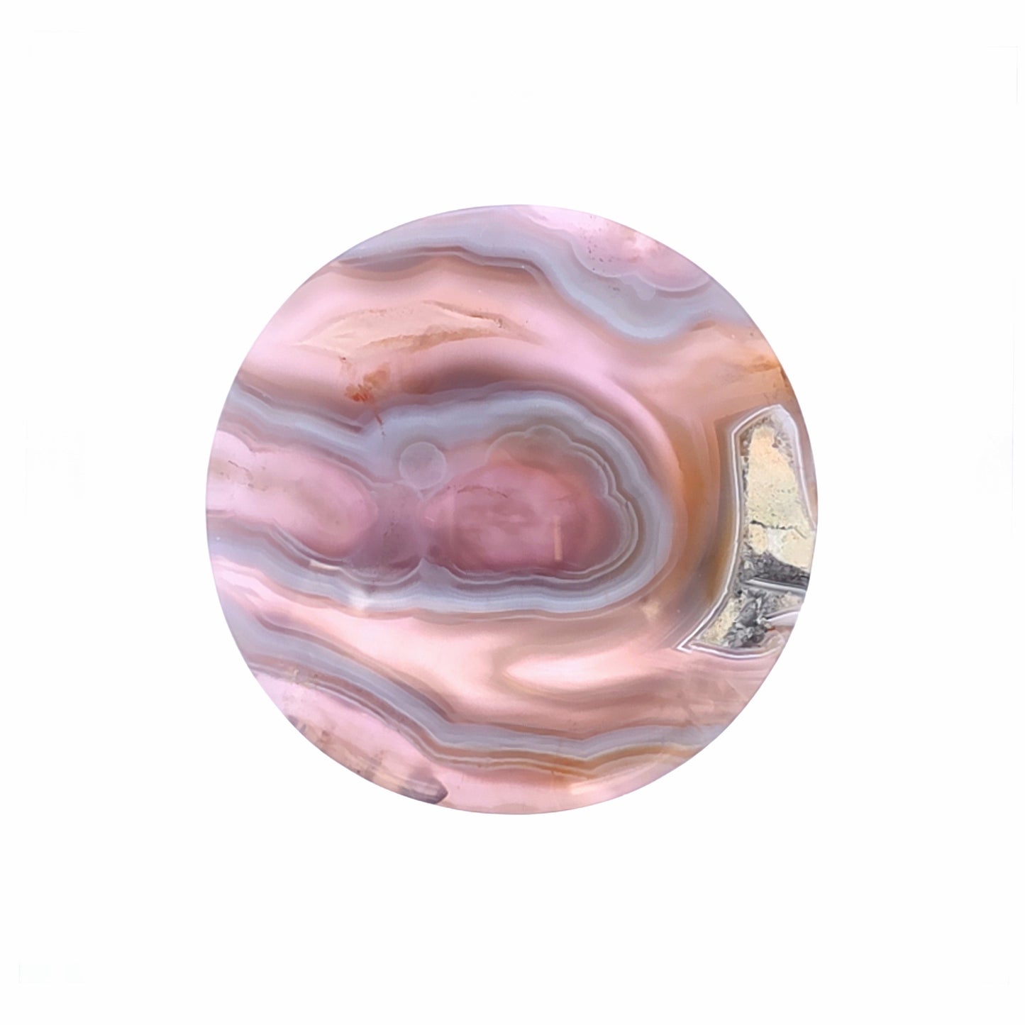 Natural Purple Chalcedony Round