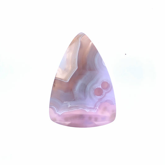 Natural Purple Chalcedony Tongue-Shaped