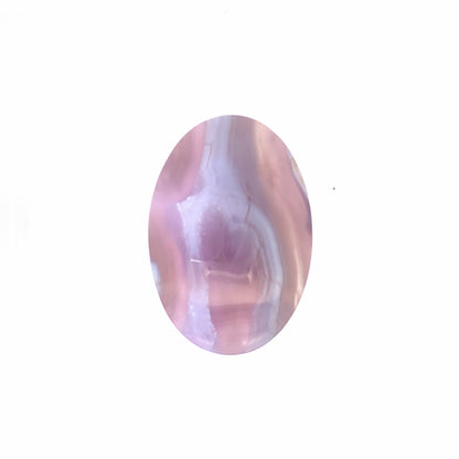 Natural Purple Chalcedony Oval