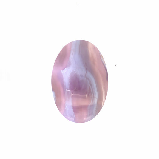 Natural Purple Chalcedony Oval