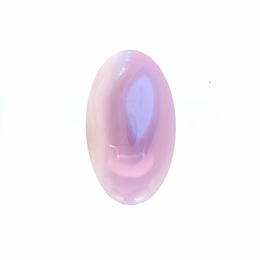 Natural Purple Chalcedony Oval