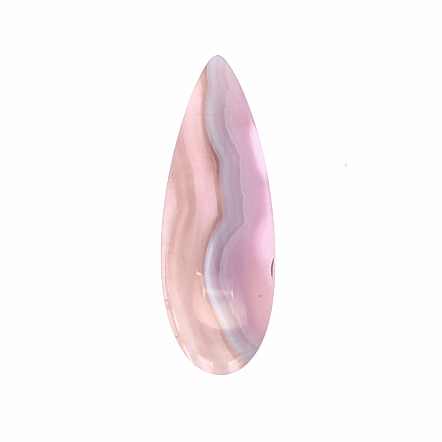 Natural Purple Chalcedony Pear-Shaped