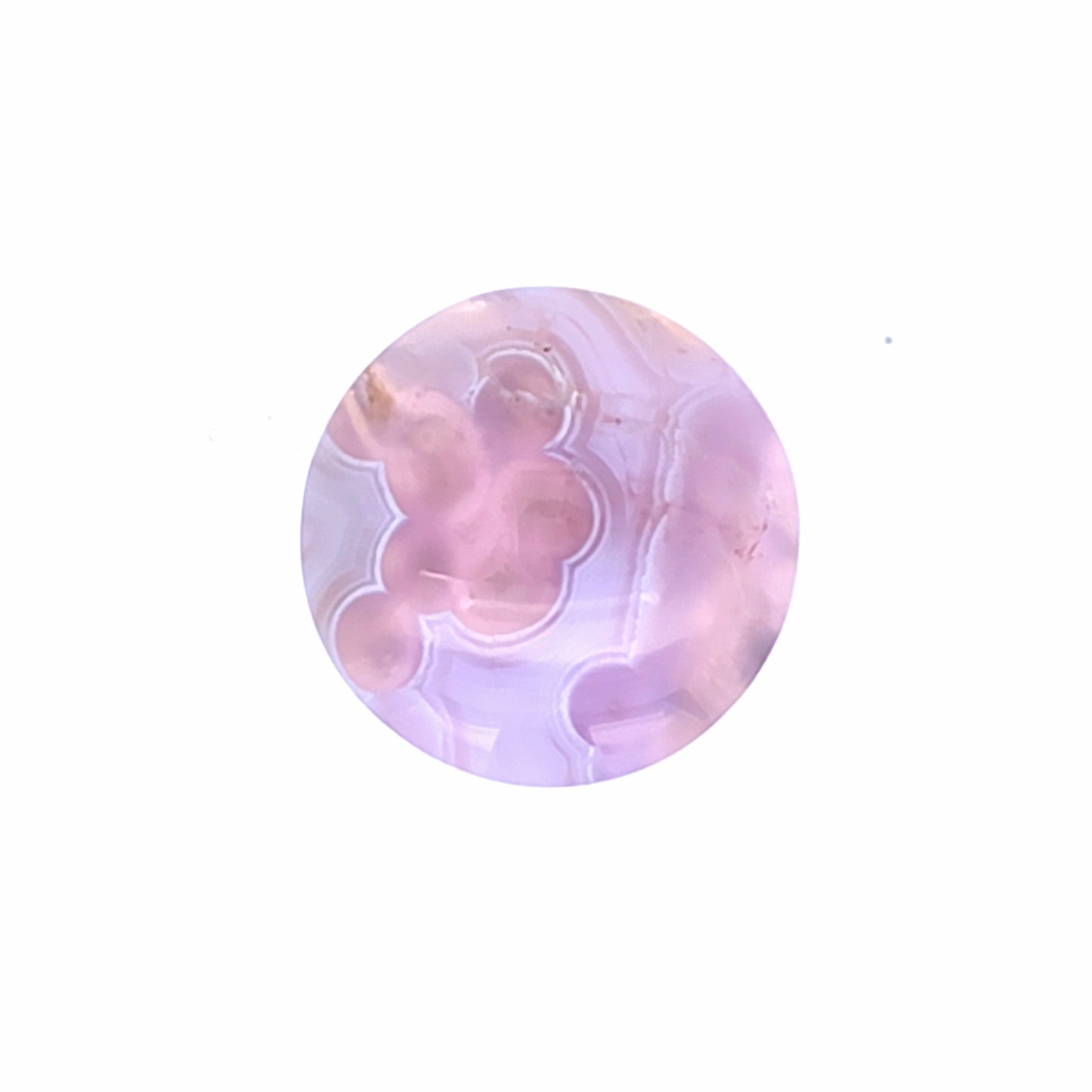 Natural Purple Chalcedony Round