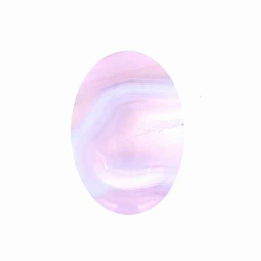 Natural Purple Chalcedony Oval