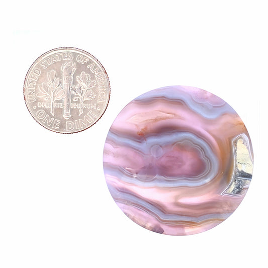 Natural Purple Chalcedony Round