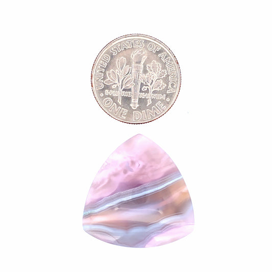 Natural Purple Chalcedony Triangular