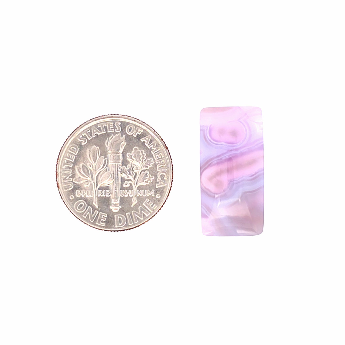 Natural Purple Chalcedony Rectangular