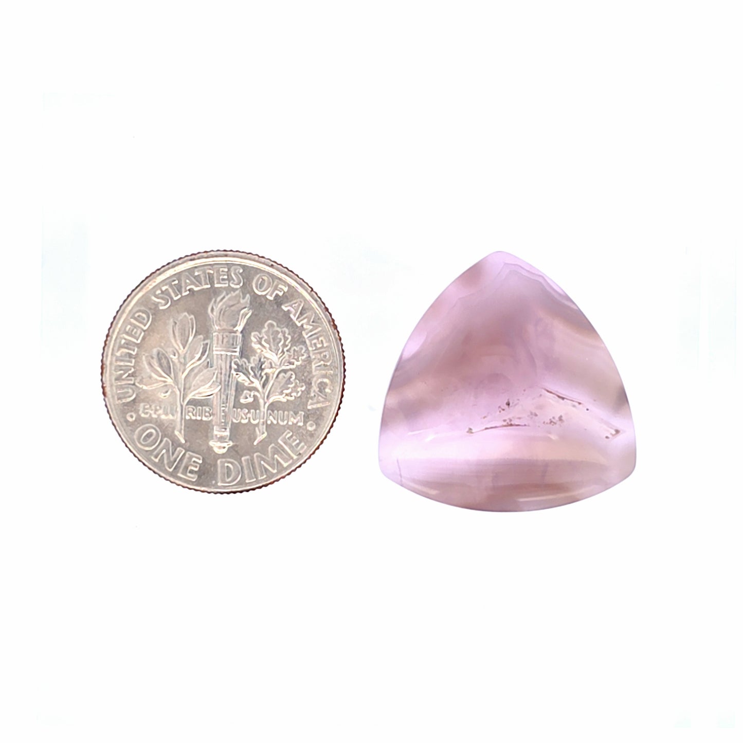 Natural Purple Chalcedony Triangular