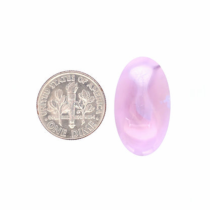 Natural Purple Chalcedony Oval