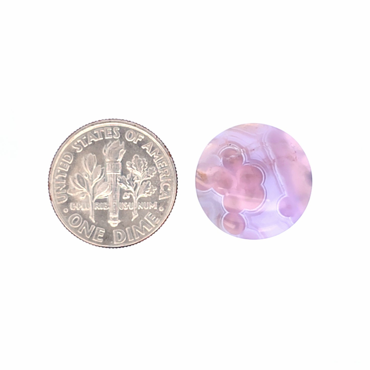 Natural Purple Chalcedony Round