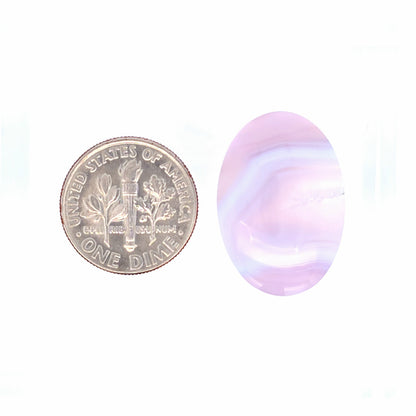 Natural Purple Chalcedony Oval