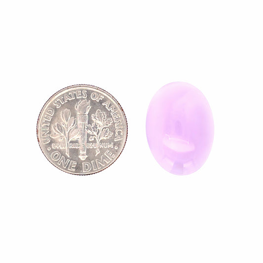 Natural Purple Chalcedony Oval