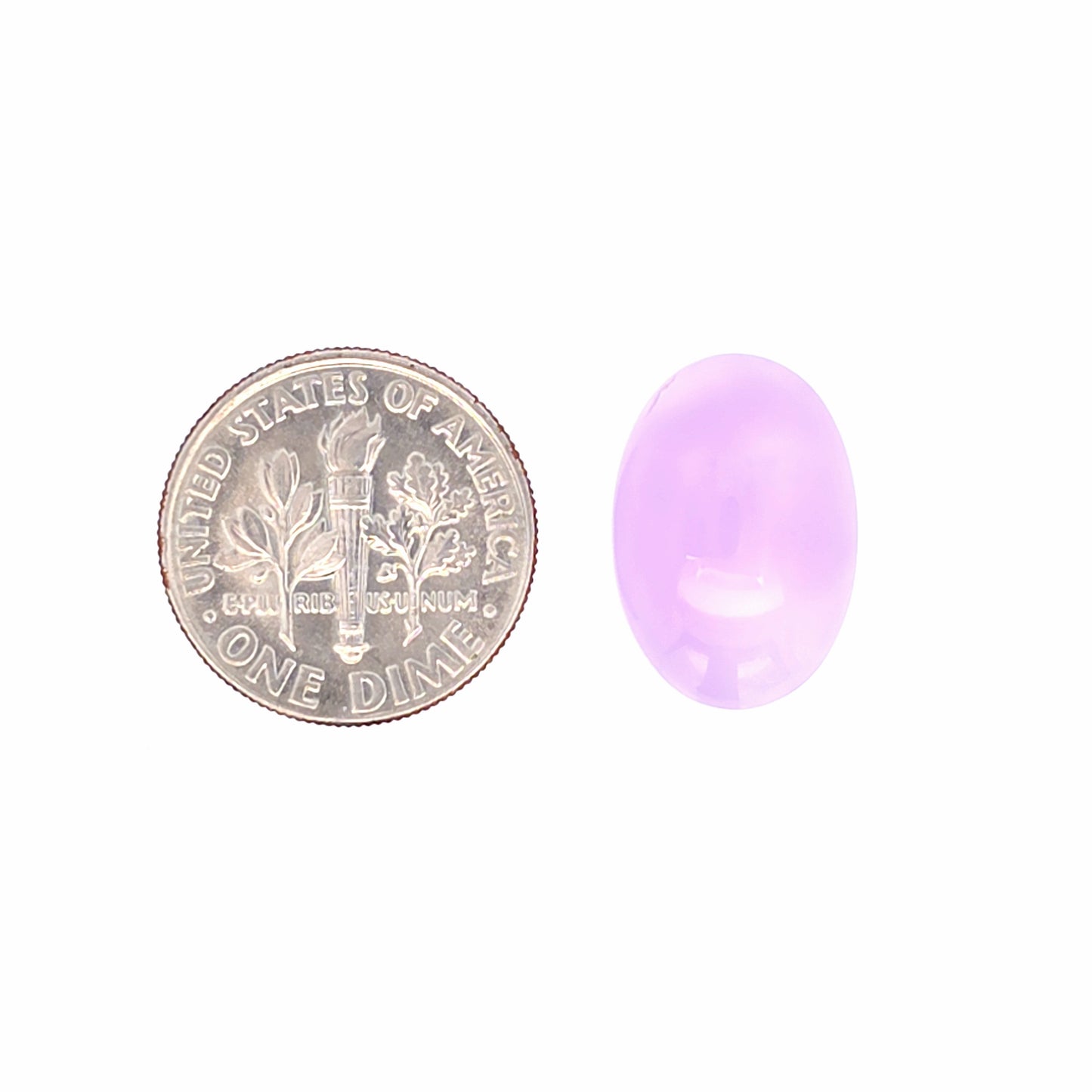 Natural Purple Chalcedony Oval