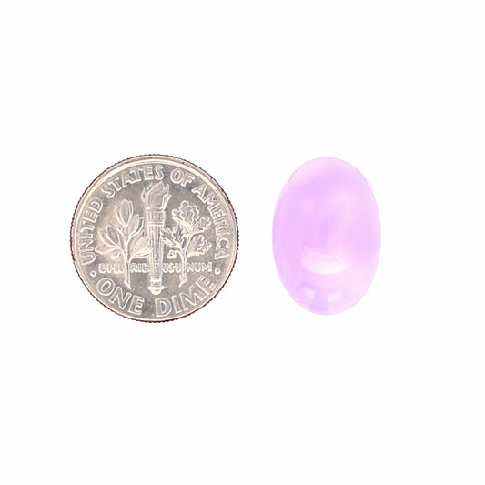 Natural Purple Chalcedony Oval