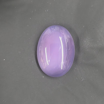 Natural Purple Chalcedony Oval