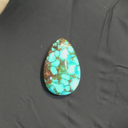 Stabilized Kingman Red Web Turquoise
