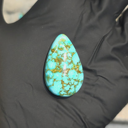 Stabilized Kingman Red Web Turquoise