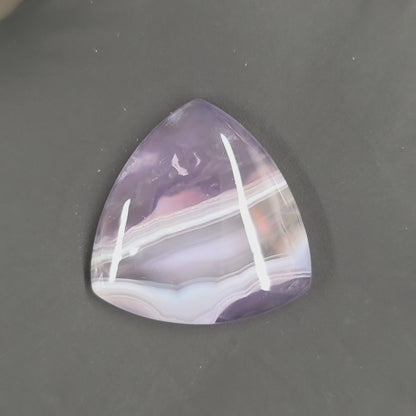 Natural Purple Chalcedony Triangular
