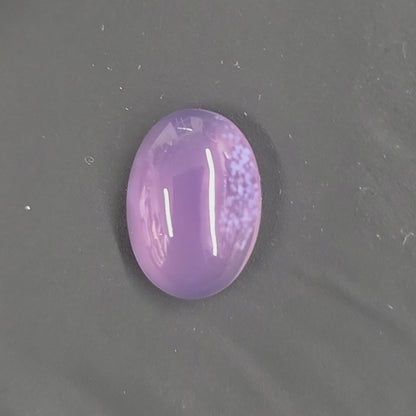 Natural Purple Chalcedony Oval