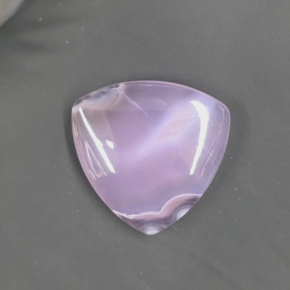 Natural Purple Chalcedony Triangular