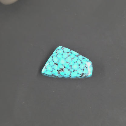 Natural Kingman Black Web Turquoise Freeform